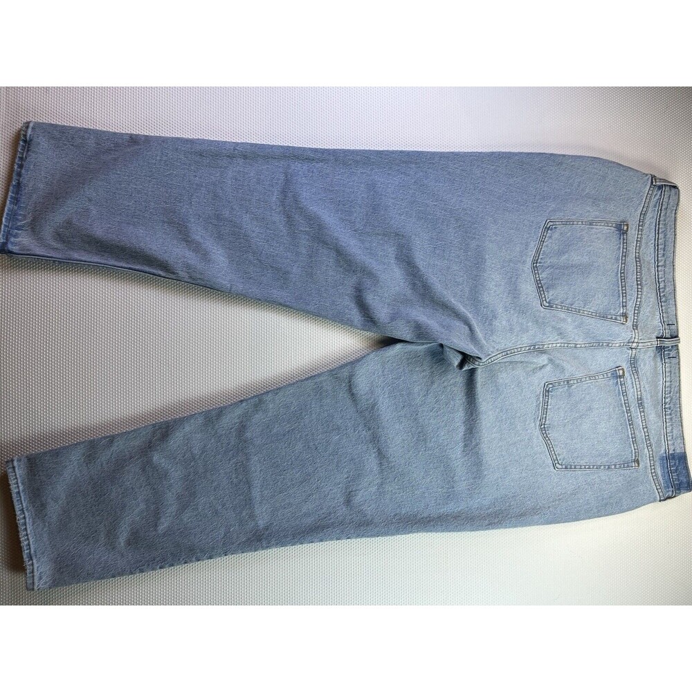 Abercrombie & Fitch Curve Love The 90s Straight Mid Rise Jeans Womens Sz 22 Long - Picture 2 of 8